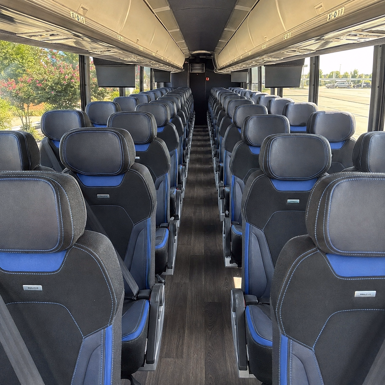 fullerton charter bus services interior